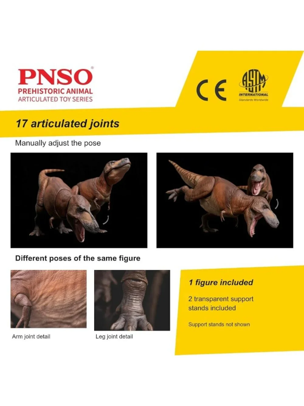 Articulated Prehistoric Dinosaur Toy - Cameron Tyrannosaurus Rex Figure